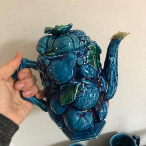 Vtg Inarco Mood Indigo Blue Dish Set - Picture 8 of 10